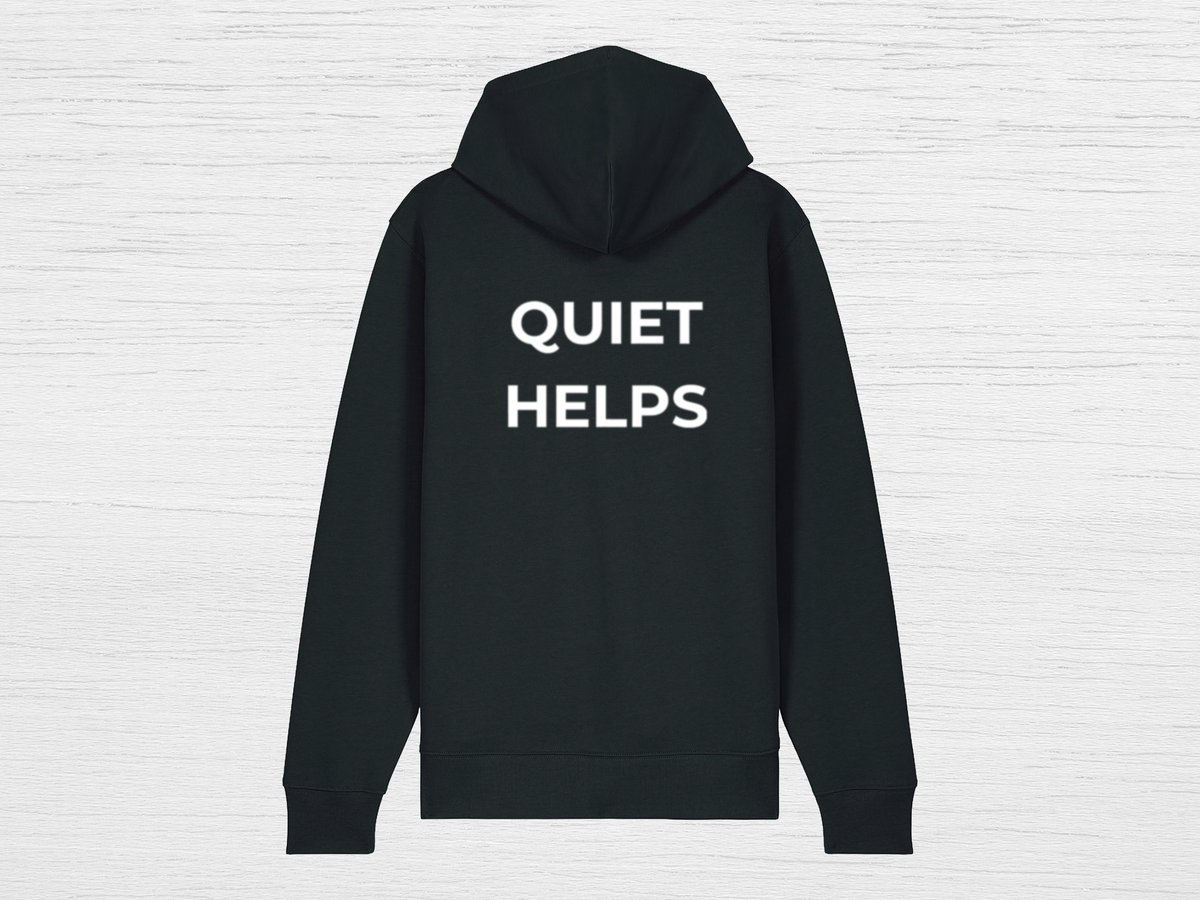 Quiet Helps Zip Hoodie - SENdyno