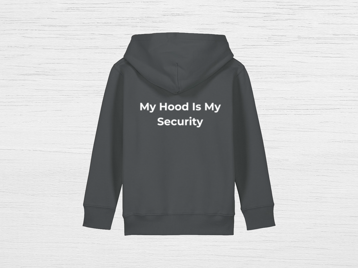 My Hood Is My Security Kids Hoodie - SENdyno