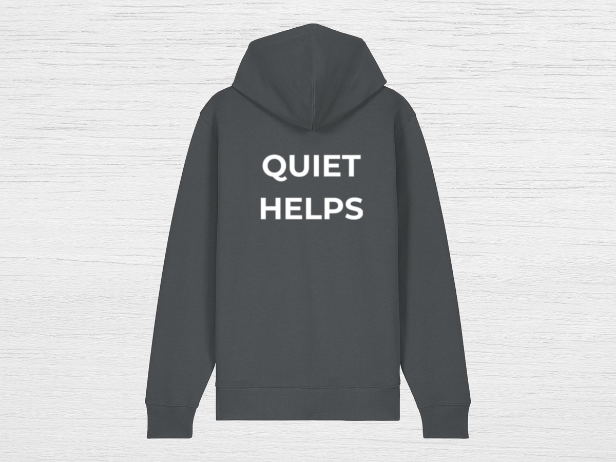 Quiet Helps Zip Hoodie - SENdyno