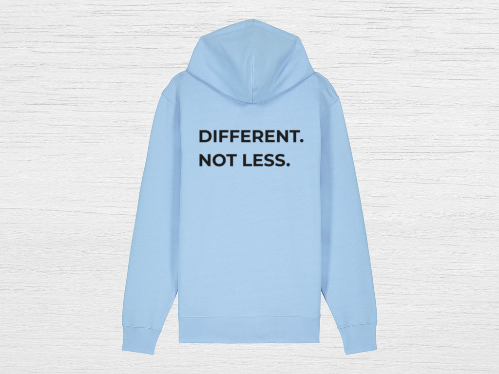 Different. Not Less. Zip Hoodie